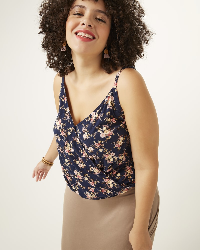 Front of plus size Victoria Blouson Tank by Socialite | Dia&Co | dia_product_style_image_id:165507